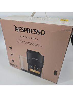 Nespresso Vertuo Pop+ Coffee & Espresso Machine by De'Longhi - Black - Open Box